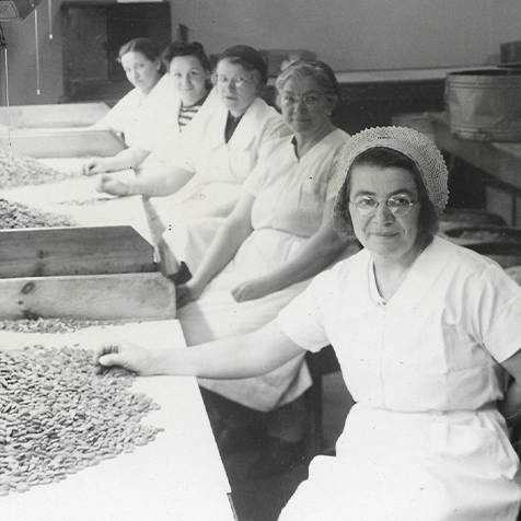 The scarcity of ingredients during WWII causes many companies to change their recipes - but not Fannie May. We continue to follow our original recipes.